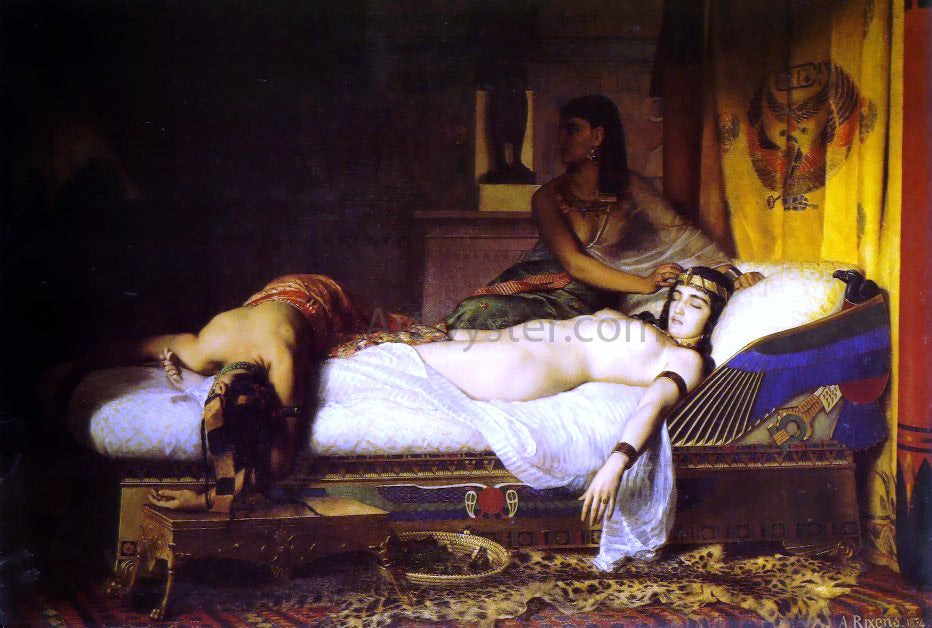  Jean Andre Rixens The Death of Cleopatra - Canvas Print