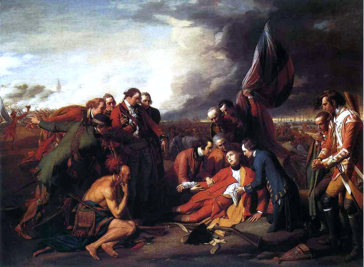  Benjamin West The Death of General Wolfe - Canvas Print