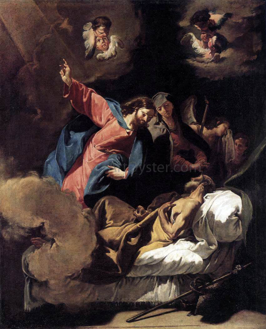  Giambattista Pittoni The Death of Joseph - Canvas Print