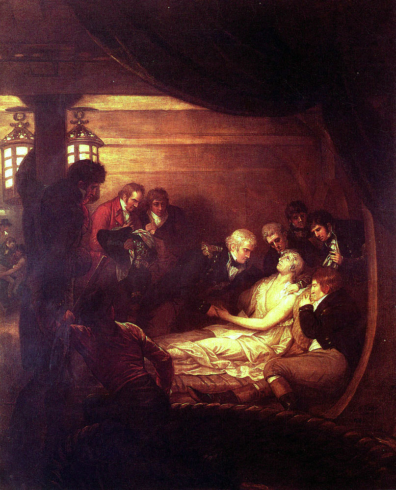  Benjamin West The Death Of Nelson - Canvas Print