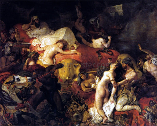  Eugene Delacroix The Death of Sardanapalus - Canvas Print