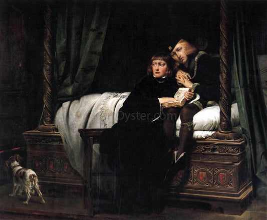  Paul Delaroche The Death of the Sons of King Edward in the Tower - Canvas Print