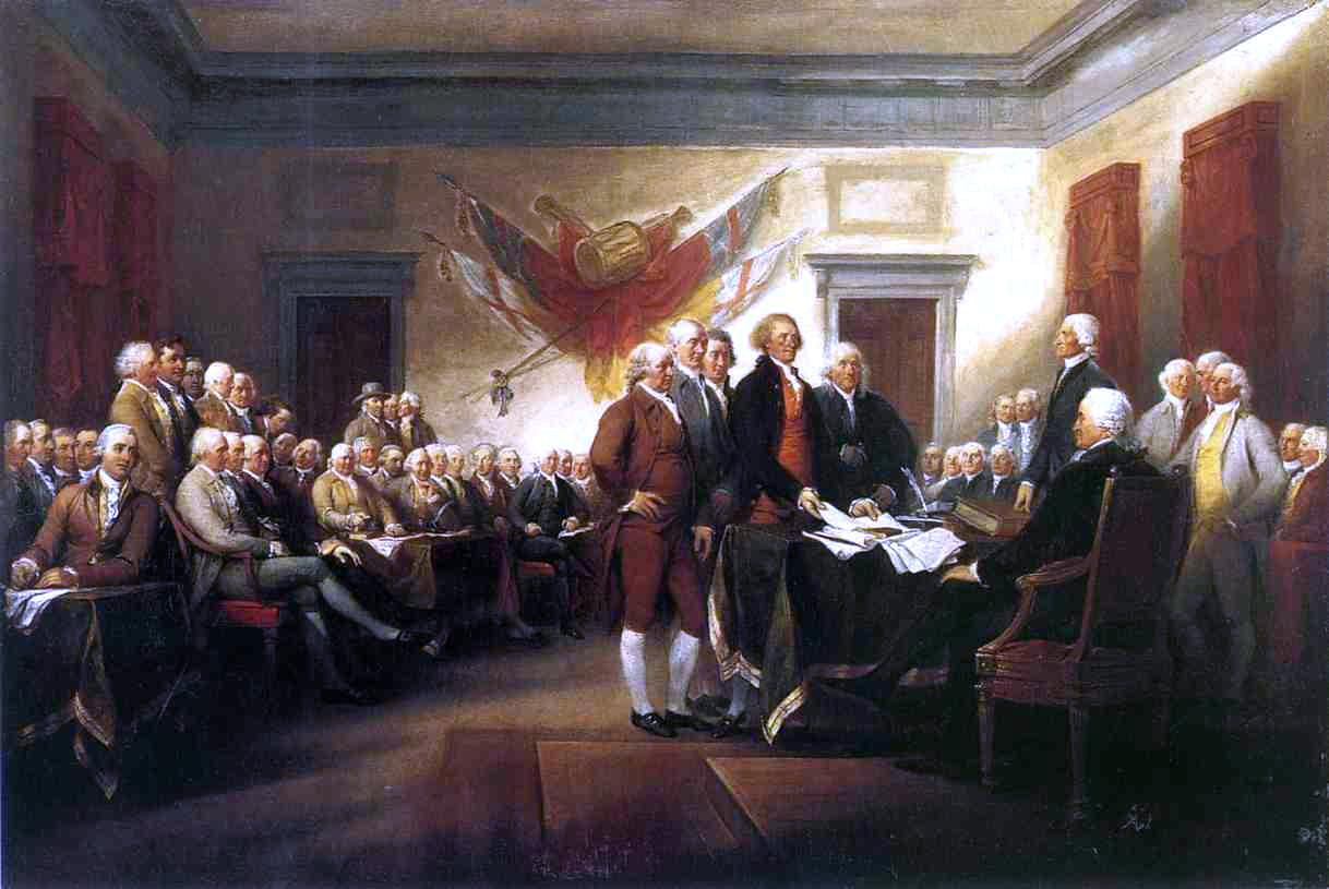  John Trumbull The Declaration of Independence - Canvas Print