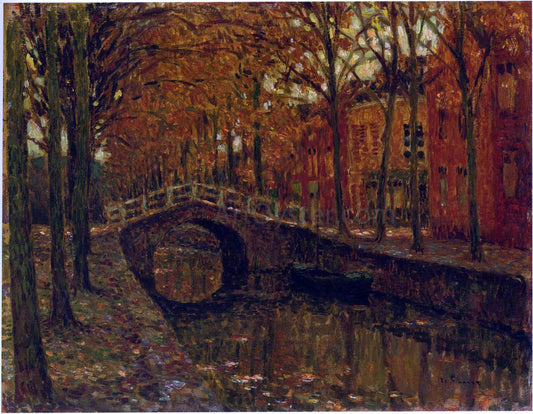  Henri Le Sidaner The Delft Canal - Canvas Print