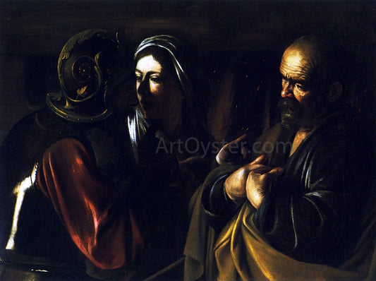  Caravaggio The Denial of St. Peter - Canvas Print