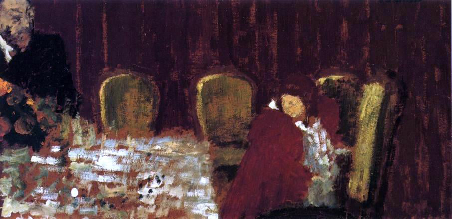  Edouard Vuillard The Dining Room - Canvas Print