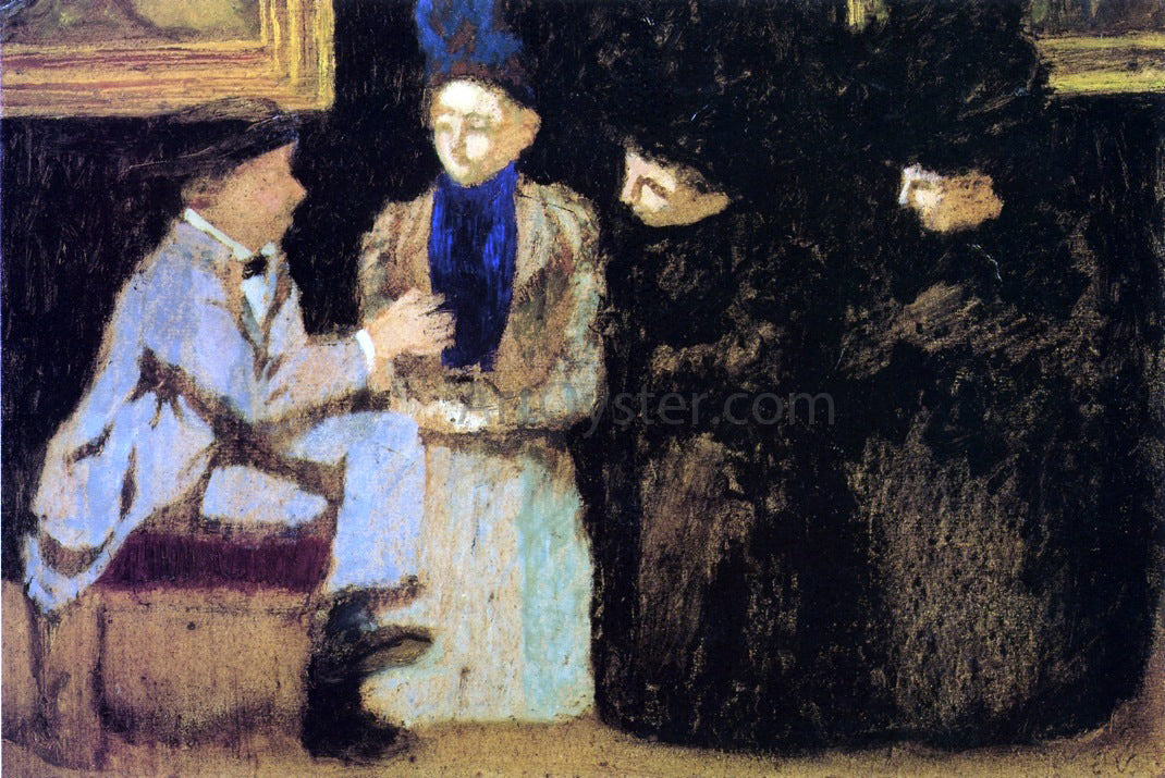  Edouard Vuillard The  Discussion - Canvas Print