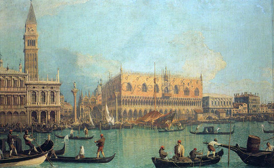  Canaletto The Doge's Palace with the Piazza di San Marco - Canvas Print