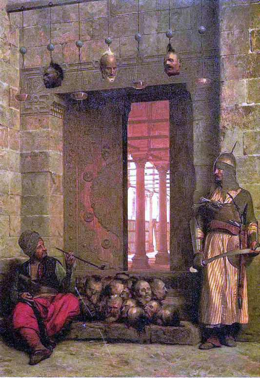  Jean-Leon Gerome The Door of the El-Hassanein Mosque in Cairo - Canvas Print