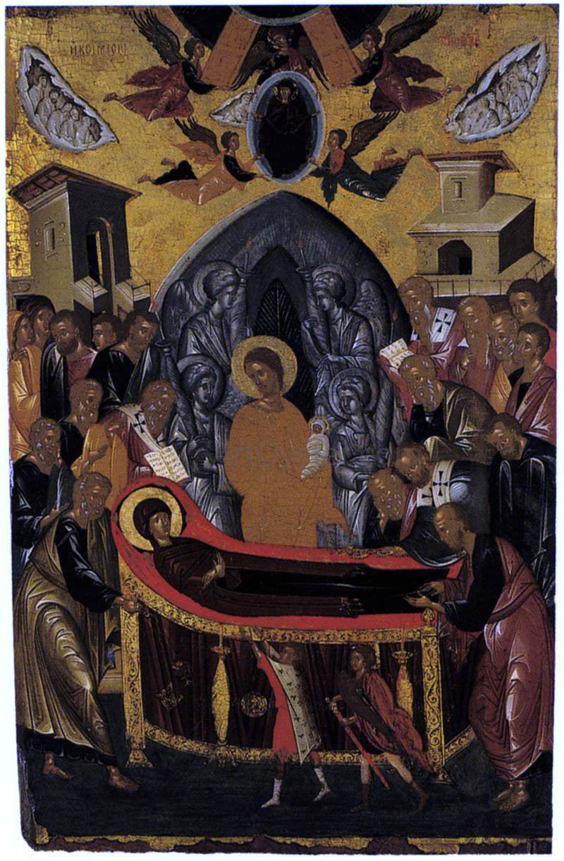  Andreas Ritzos The Dormition of the Virgin - Canvas Print