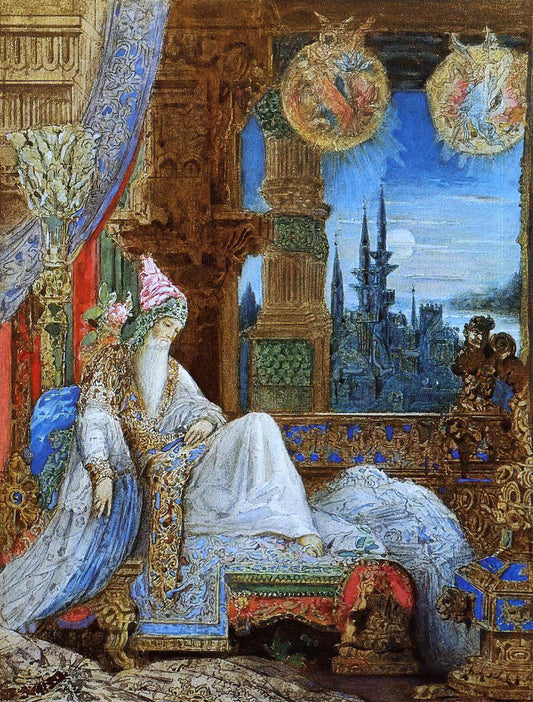  Gustave Moreau The Dream Haunting the Mogul - Canvas Print