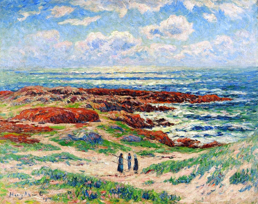  Henri Moret The Dunes of Tregune, Finistere - Canvas Print