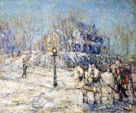  Ernest Lawson The Dyckman House - Canvas Print