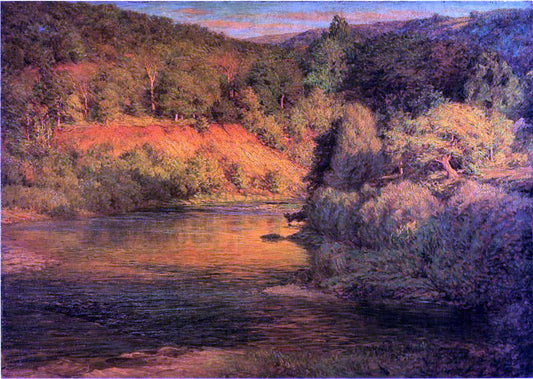  John Ottis Adams The Ebb of Day (also known as The Bank) - Canvas Print