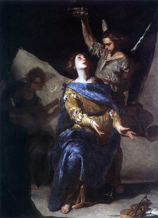  Bernardo Cavallino The Ecstasy of St Cecilia - Canvas Print