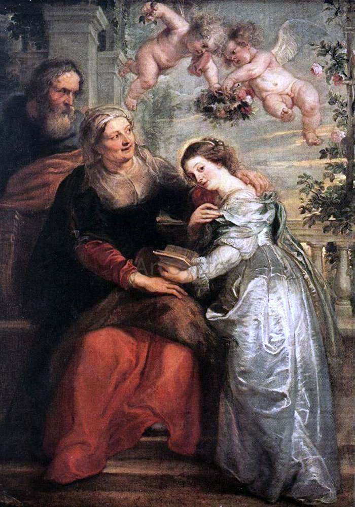  Peter Paul Rubens The Education of the Virgin - Canvas Print