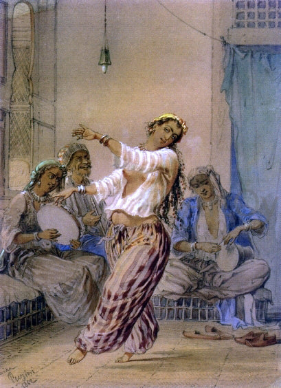  Count Amadeo Preziosi The Egyptian Dancer - Canvas Print