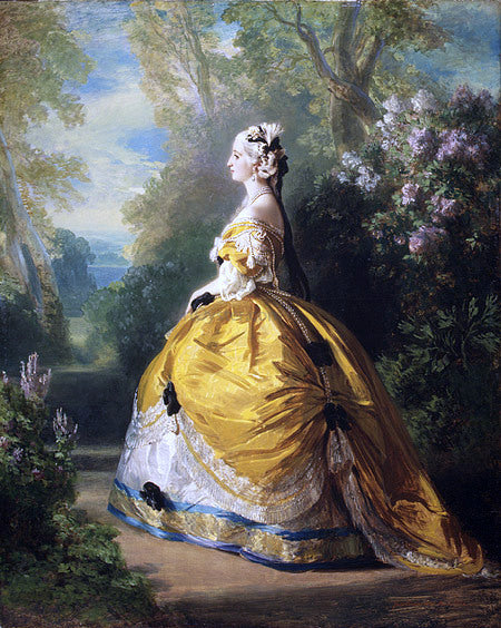  Franz Xavier Winterhalter The Empress Eugenie - Canvas Print