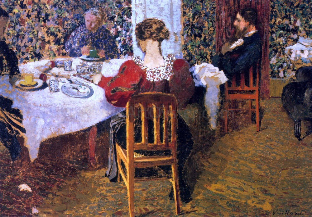  Edouard Vuillard The End of Breakfast at Madam Vuillard's - Canvas Print