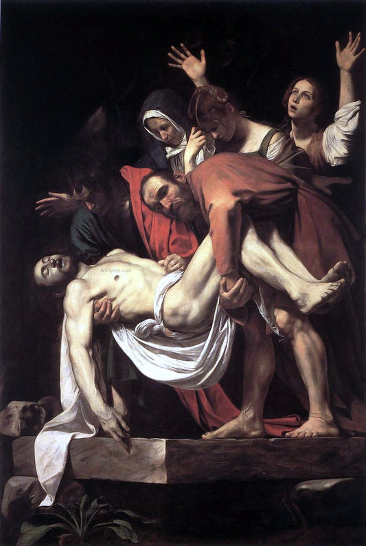  Caravaggio The Entombment - Canvas Print