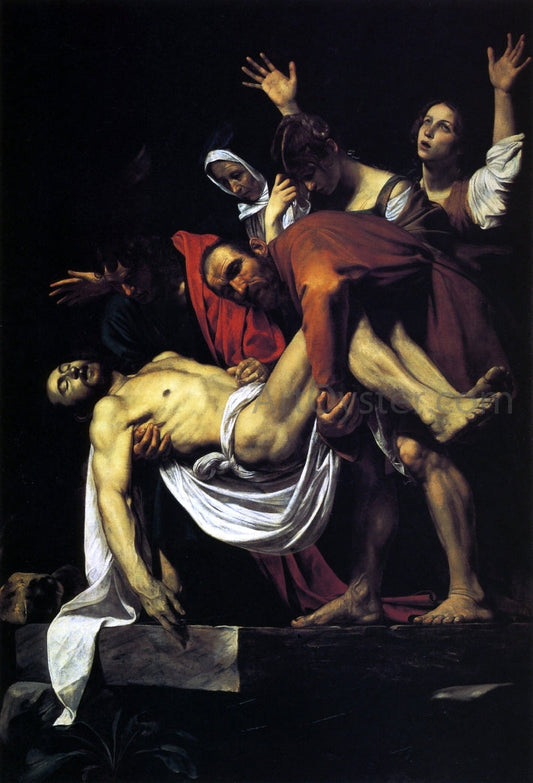  Caravaggio The Entombment of Christ - Canvas Print