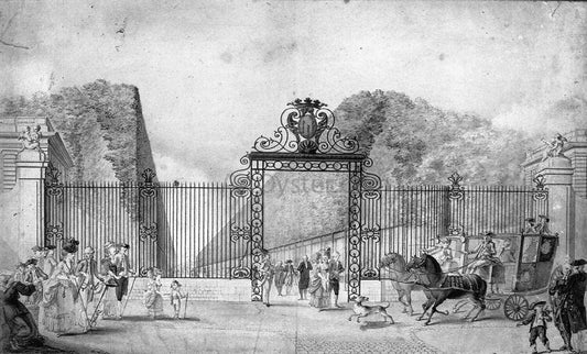  Gaspard Duche De Vancy The Entrance to Blossac Park in Poitiers - Canvas Print