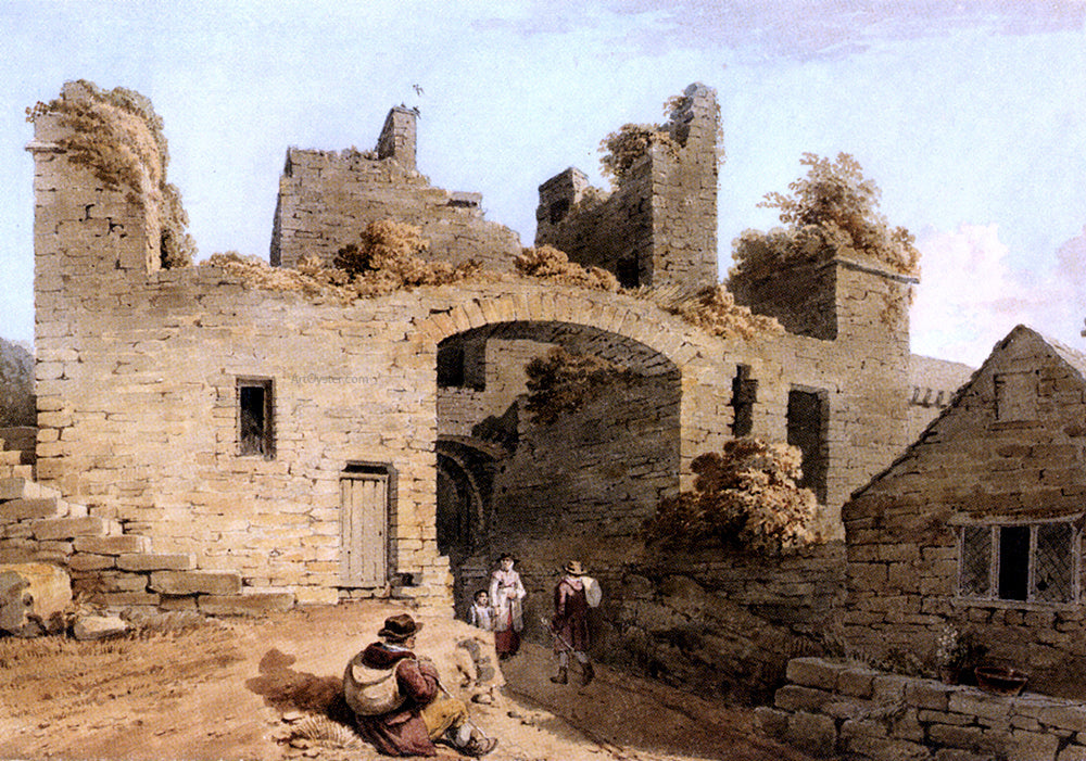  Joseph Powell The Entrance To Conway Castle, Caernarvonshire - Canvas Print