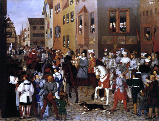  Franz Pforr The Entry of Emperor Rudolf of Habsburg into Basle - Canvas Print
