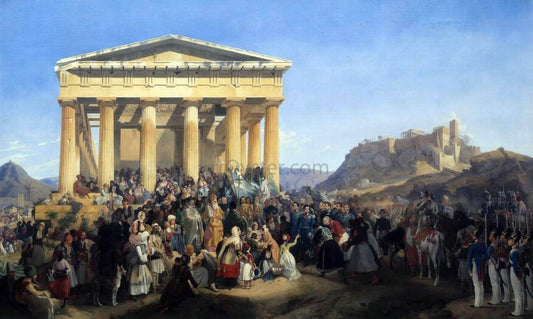  Peter Von Hess The Entry of King Othon of Greece in Athens - Canvas Print
