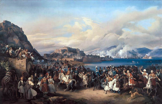  Peter Von Hess The Entry of King Othon of Greece into Nauplia - Canvas Print