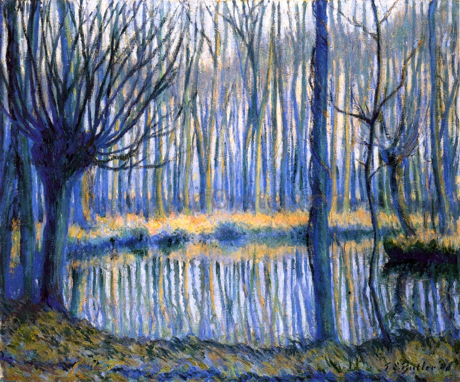  Theodore Earl Butler The Epte, Giverny - Canvas Print