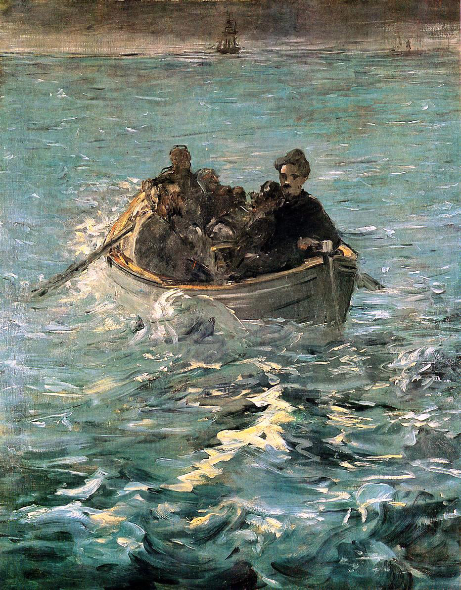  Edouard Manet The Escape of Rochefort - Canvas Print