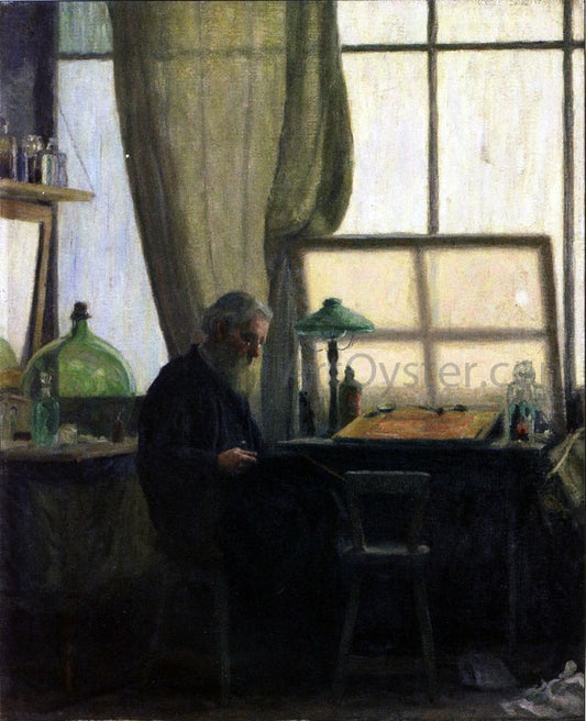  Charles Franklin Galt The Etcher (also known as Man at Desk) - Canvas Print