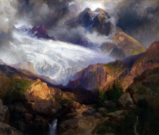  Thomas Moran The Eternal Snows of Mt. Moran - Canvas Print