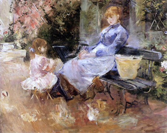  Berthe Morisot A Fable - Canvas Print