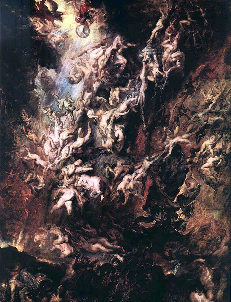  Peter Paul Rubens The Fall of the Damned - Canvas Print