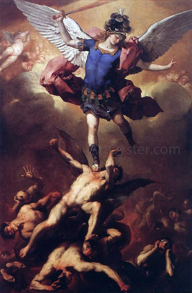  Luca Giordano The Fall of the Rebel Angels - Canvas Print