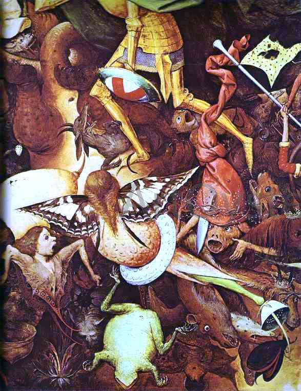  The Elder Pieter Bruegel The Fall of the Rebel Angels. Detail - Canvas Print