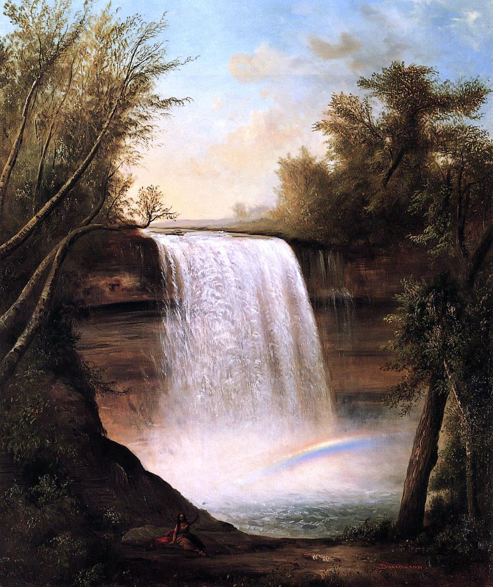  Robert Scott Duncanson The Falls of MineHaHa - Canvas Print