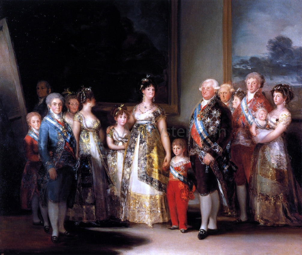  Francisco Jose de Goya Y Lucientes The Family of Charles IV - Canvas Print