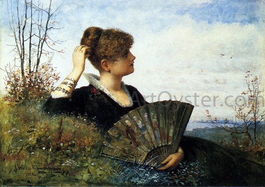  James Wells Champney The Fan - Canvas Print