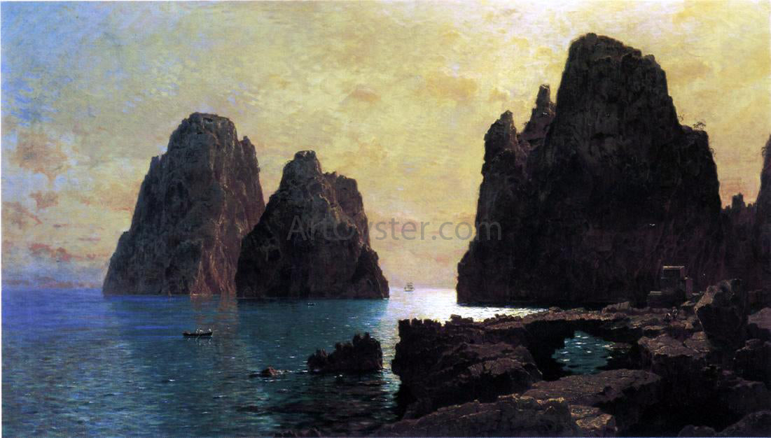  William Stanley Haseltine The Faraglioni Rocks - Canvas Print