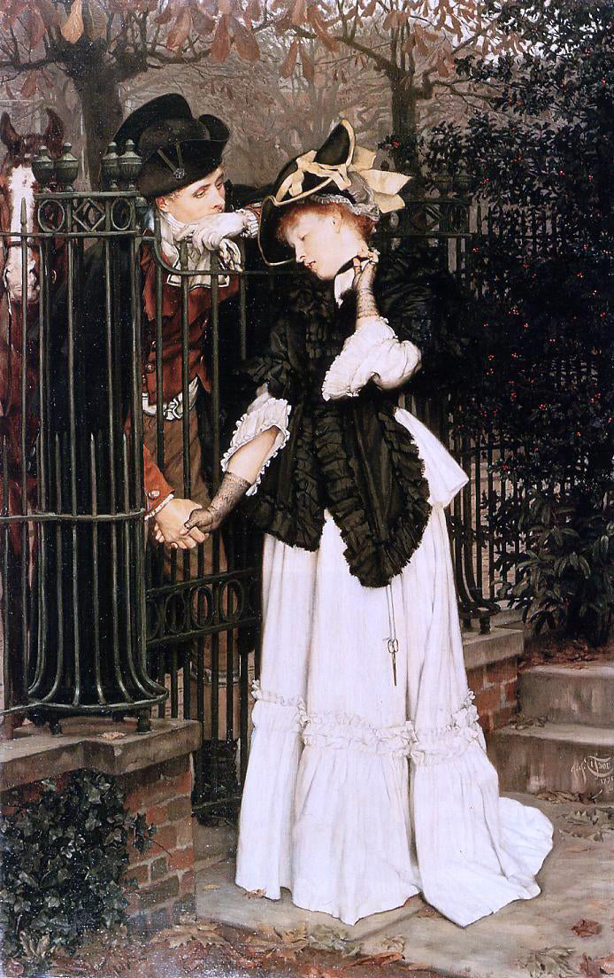  James Tissot The Farewell - Canvas Print