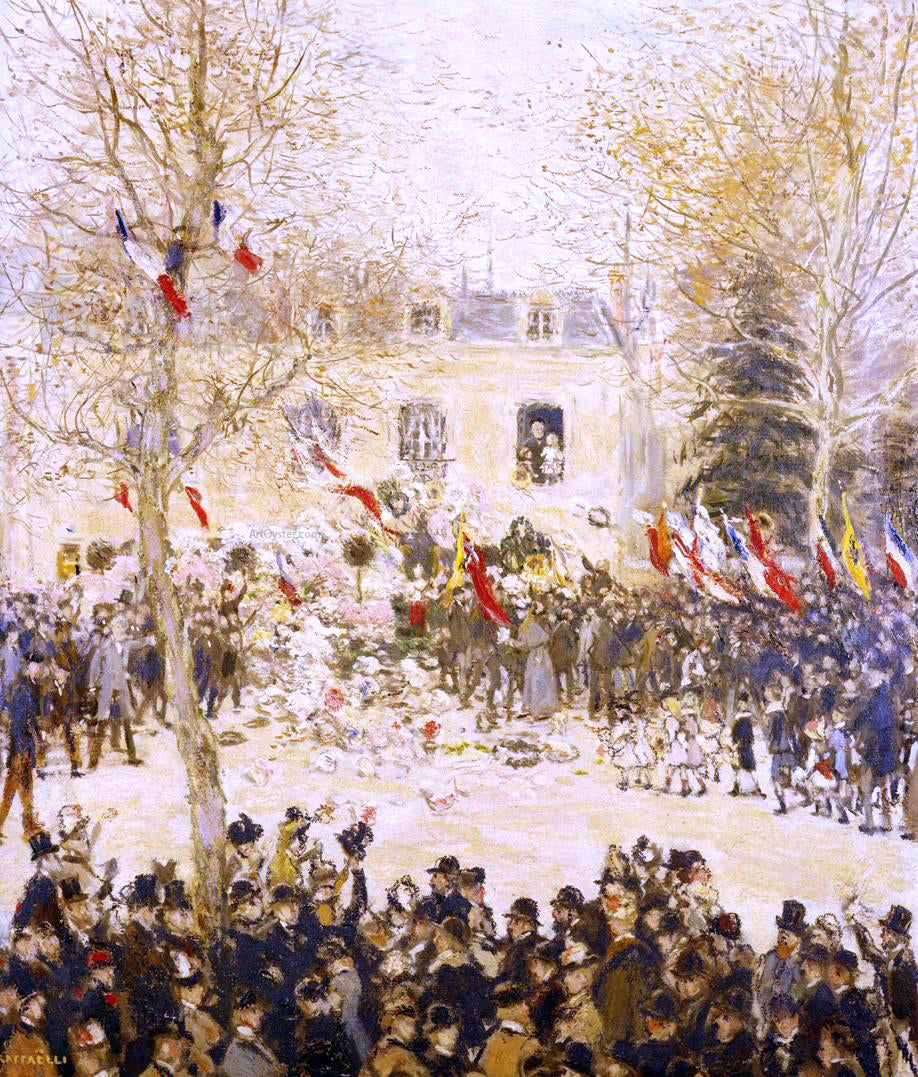  Jean-Francois Raffaelli The Festival for the 80th Birthday of the Poete - Canvas Print