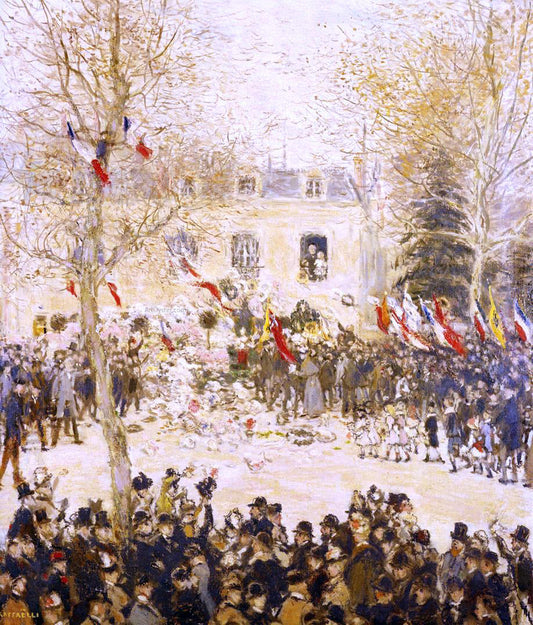  Jean-Francois Raffaelli The Festival for the 80th Birthday of the Poete - Canvas Print