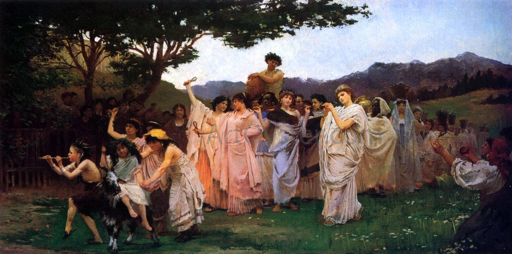  Edwin H Blashfield The Festival of Spring - Canvas Print