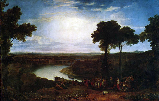  Joseph William Turner The Festival Upon the Opening of the Vintage at Macon - Canvas Print