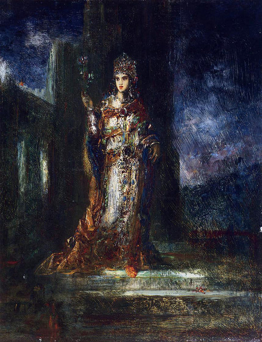  Gustave Moreau The Fiancee of the Night (also known as The Song of Songs) - Canvas Print