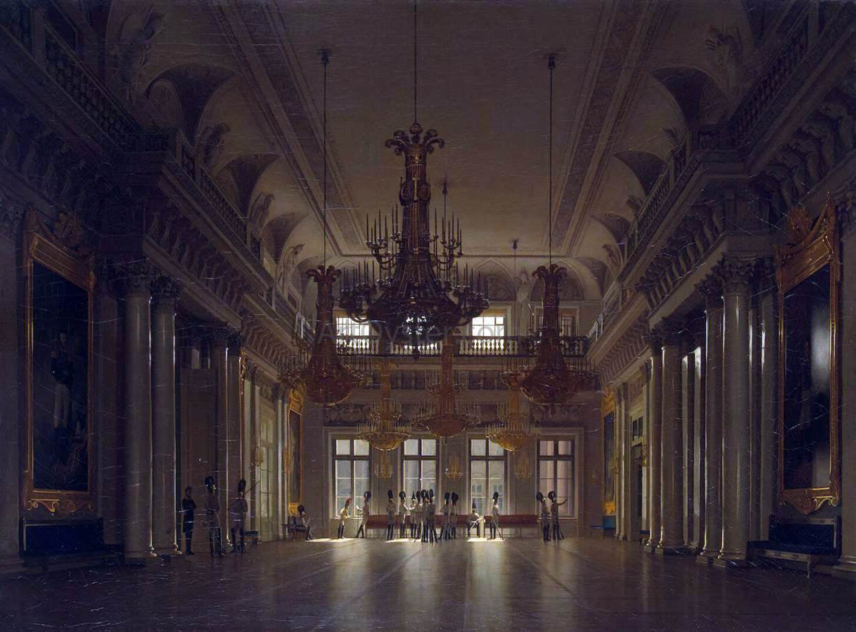  Sergey Konstantinovich Zaryanko The Fieldmarshals' Hall in the Winter Palace - Canvas Print