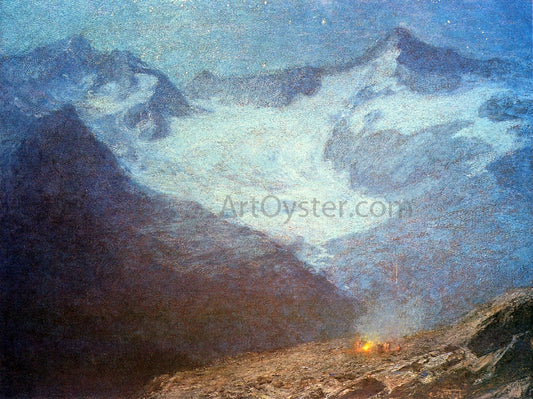  Edward Potthast The Fires of St. John's Eve - Canvas Print